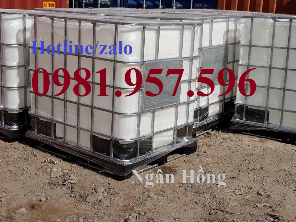 Bồn nhựa 1000l,  Bồn nhựa 1000 lít, tank nhựa IBC 1000 lít, tank nhựa IBC cũ, thùng tank nhựa 1000 lít